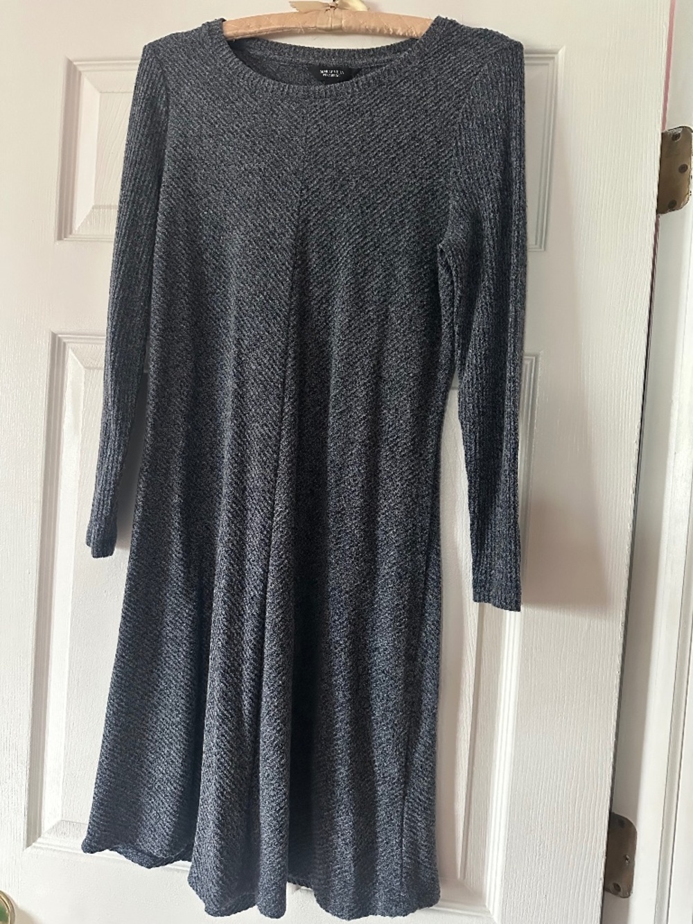 Blue knee length dress
